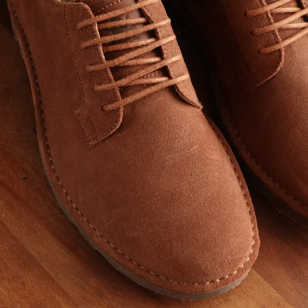 El Naturalista Derby Mens SZ EU 41 US 8.5 Brown Forest Suede Comfort Casual Shoe